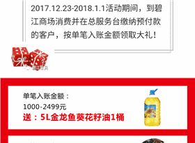 碧江家具商場18年元旦活動