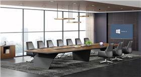 時(shí)尚總裁木質(zhì)油漆大班臺(tái)