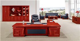 實(shí)木貼皮辦公桌