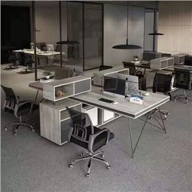 辦公桌組合帶隔斷柜