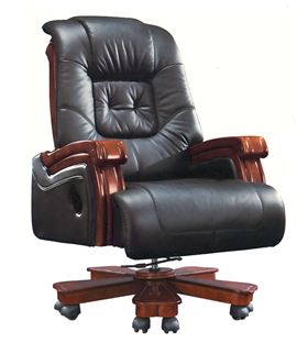 實木皮質辦公椅