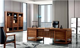 實(shí)木中式辦公桌