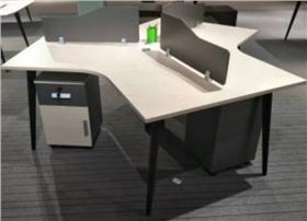 三人異型辦公桌