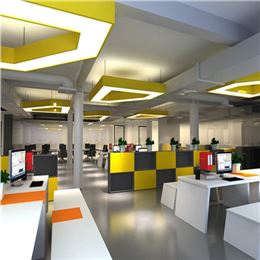 時尚清新職員辦公區