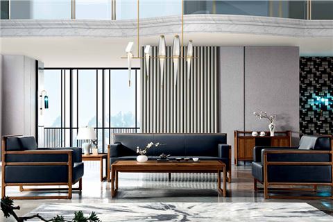 明代風格新中式實木大班臺楠木總裁辦公桌