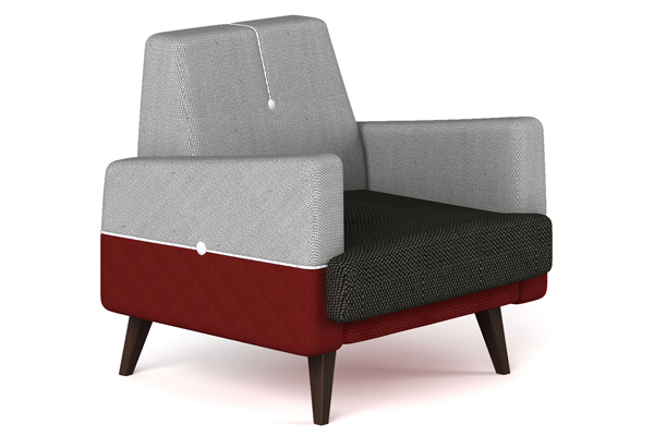 時尚辦公沙發單人位