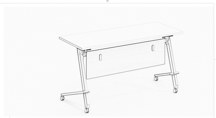 板式可折疊時(shí)尚會(huì)議桌