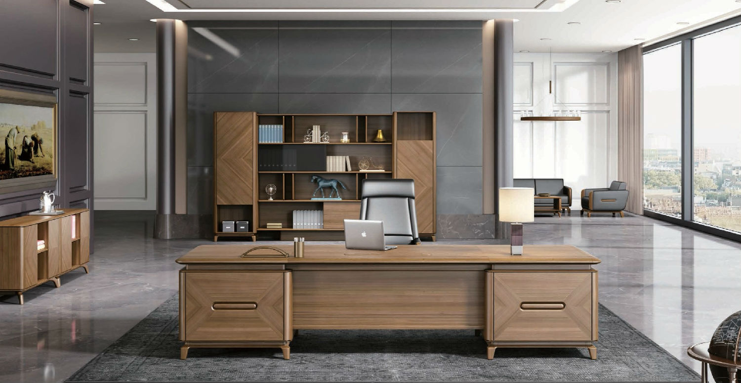 實(shí)木大班臺(tái)辦公桌