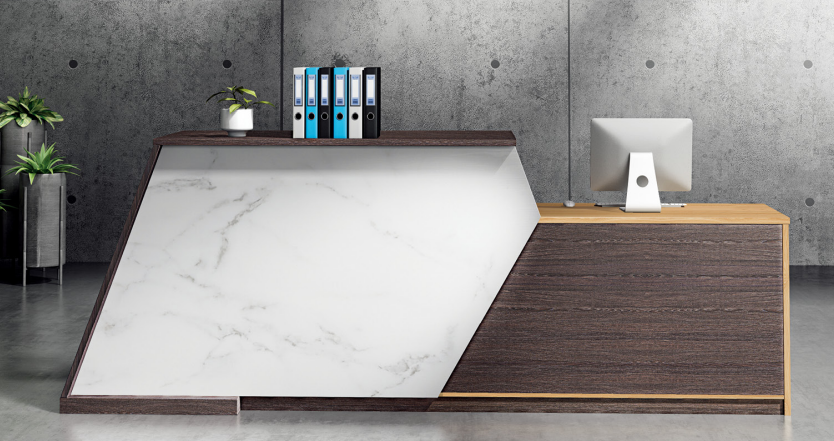 前臺(tái)拐角辦公桌