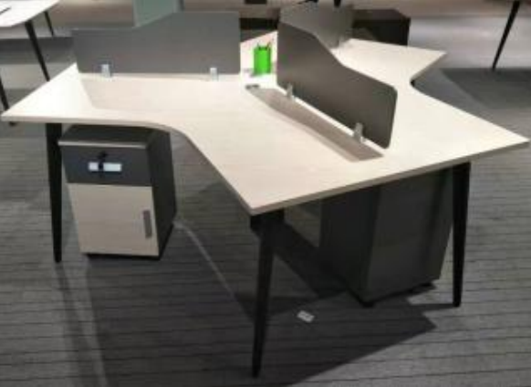 三人異型辦公桌