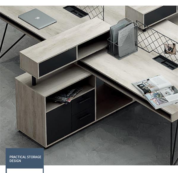 工業風辦工桌員工電腦桌幾何系列