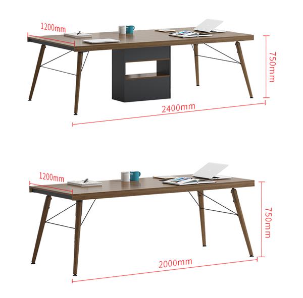 長(zhǎng)方形會(huì)議桌會(huì)議室桌職員開(kāi)會(huì)桌簡(jiǎn)約現(xiàn)代洽談桌