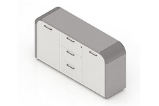 時尚圓角辦公文件柜--G-JWSU15