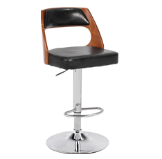 時尚吧椅 鋼架實(shí)木西皮吧臺椅--4638