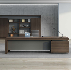 時尚總裁辦公桌_現代經理大班臺_上海定做老板辦公桌