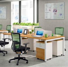 現代鋼架組合式員工位辦公桌二人位四人位