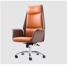 北歐真皮休閑辦公室旋轉老板椅現代簡約舒適家用升降后仰電腦椅